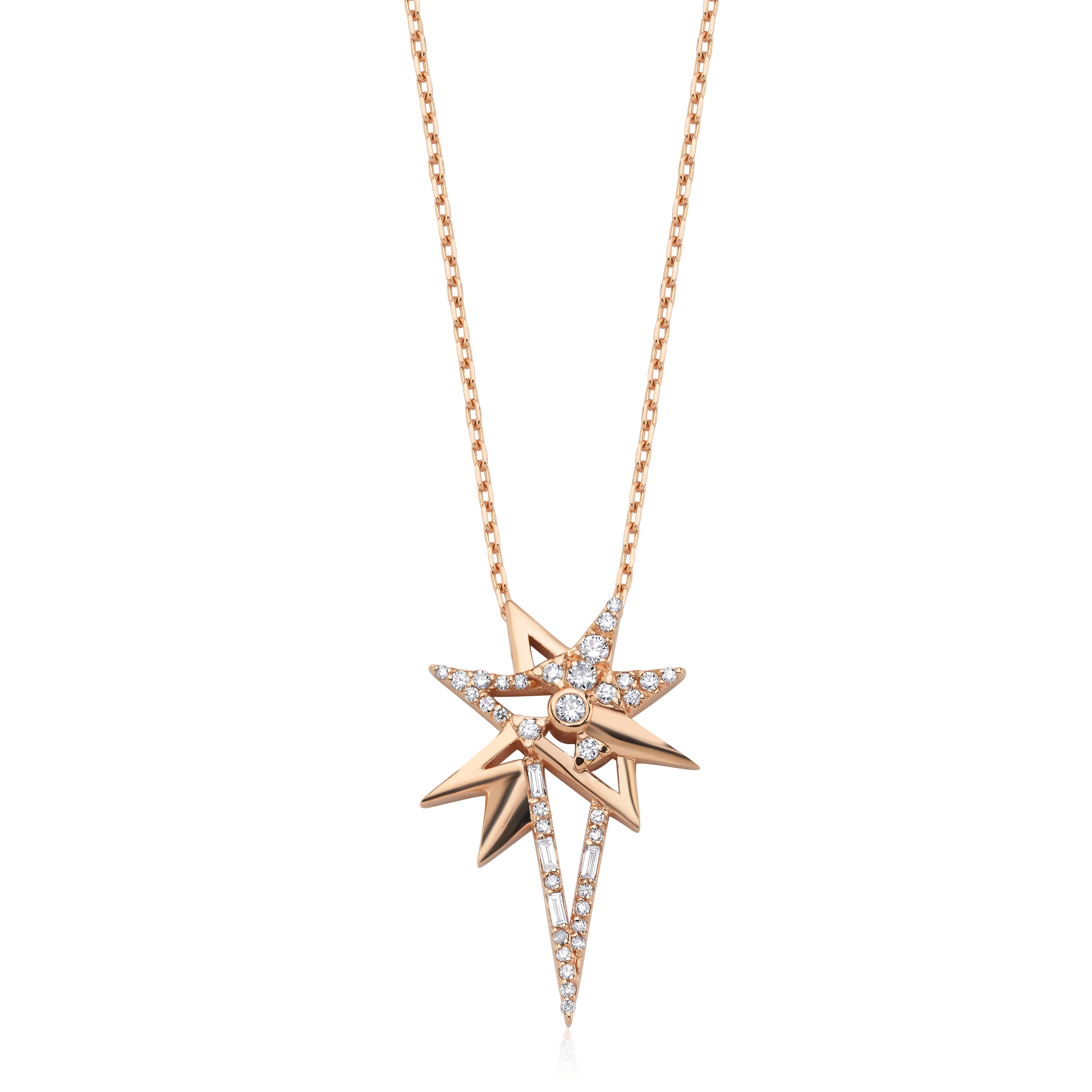 Stern Diamond Necklace