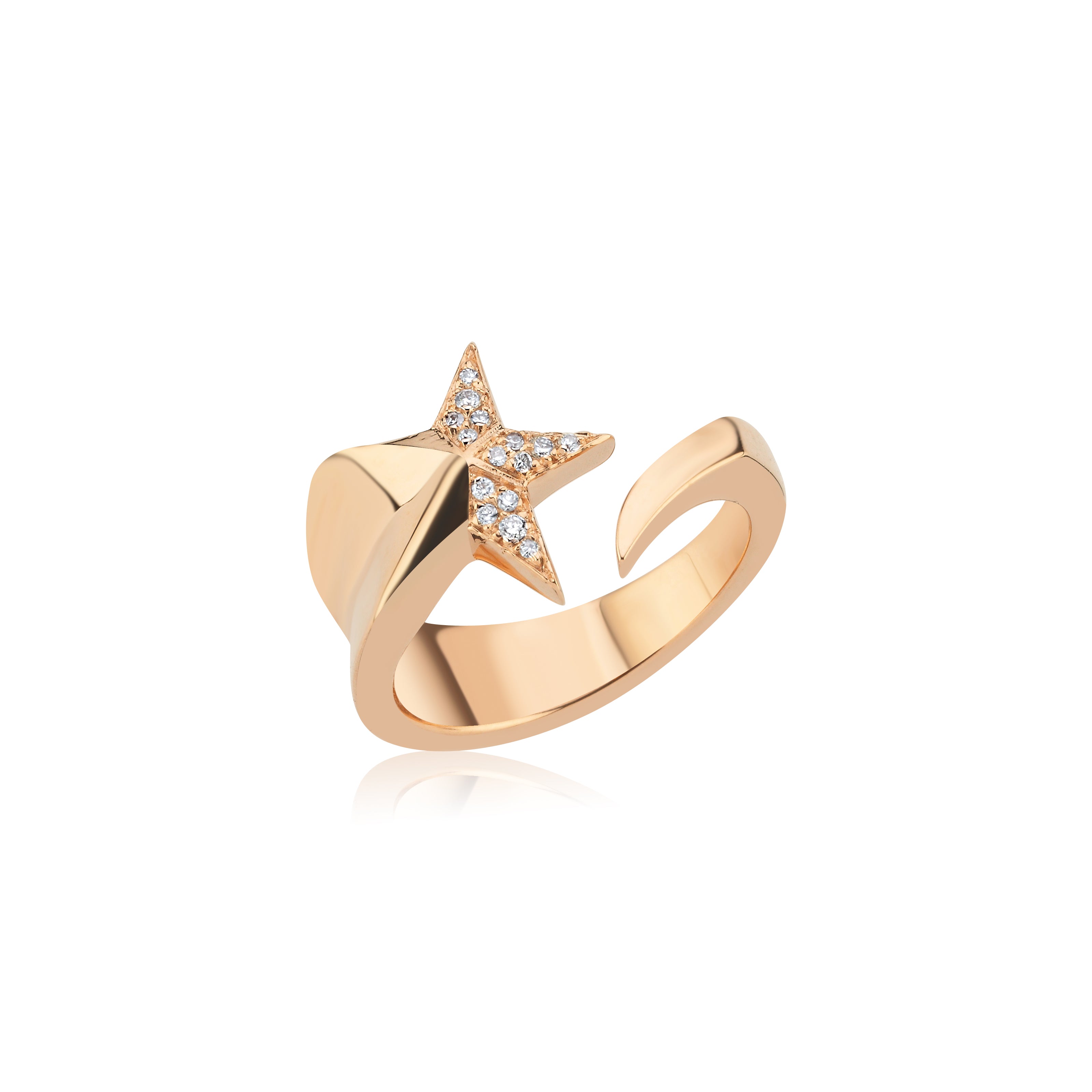 Stern Diamond Comet Ring