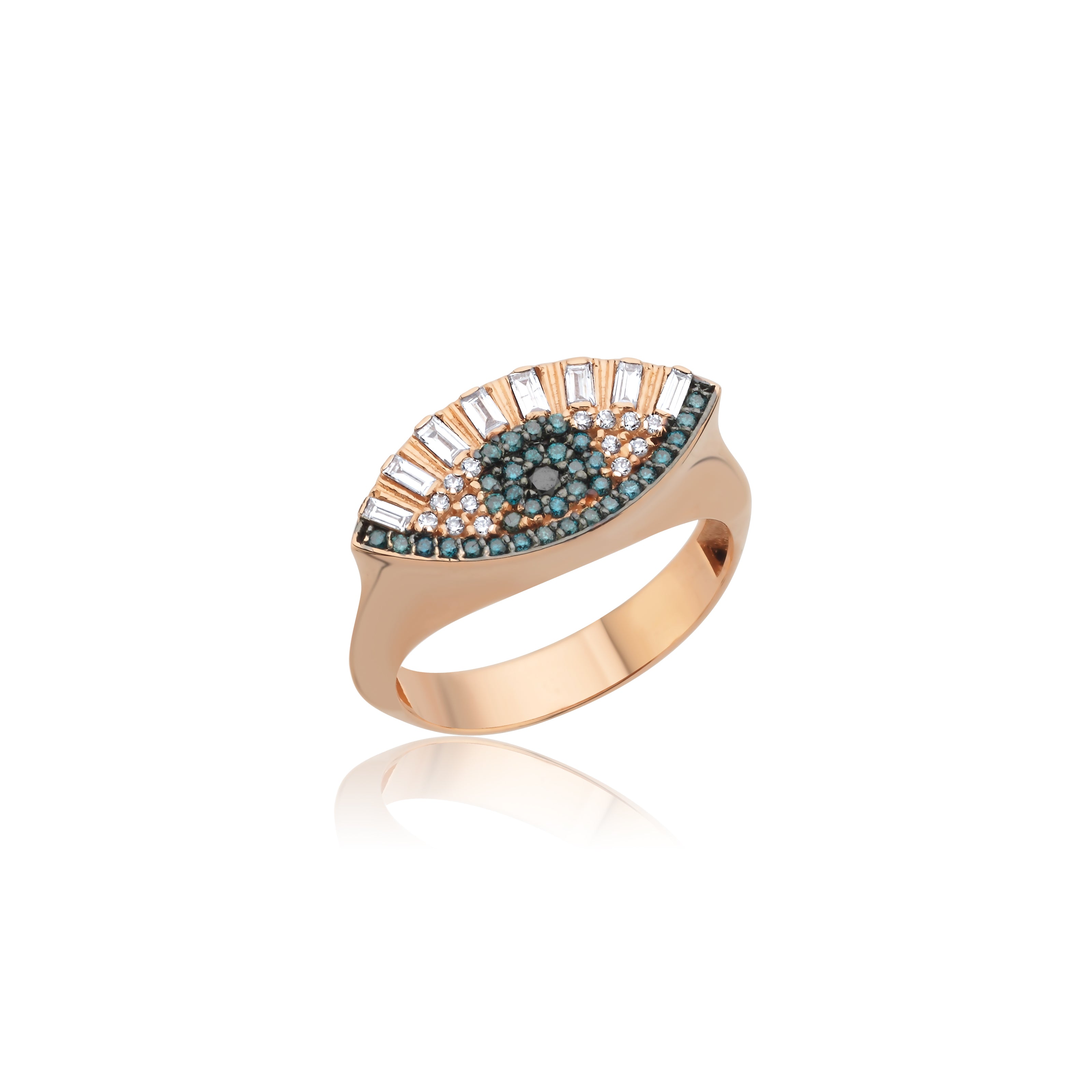 Lucky Eyes Baquet Diamond Ring