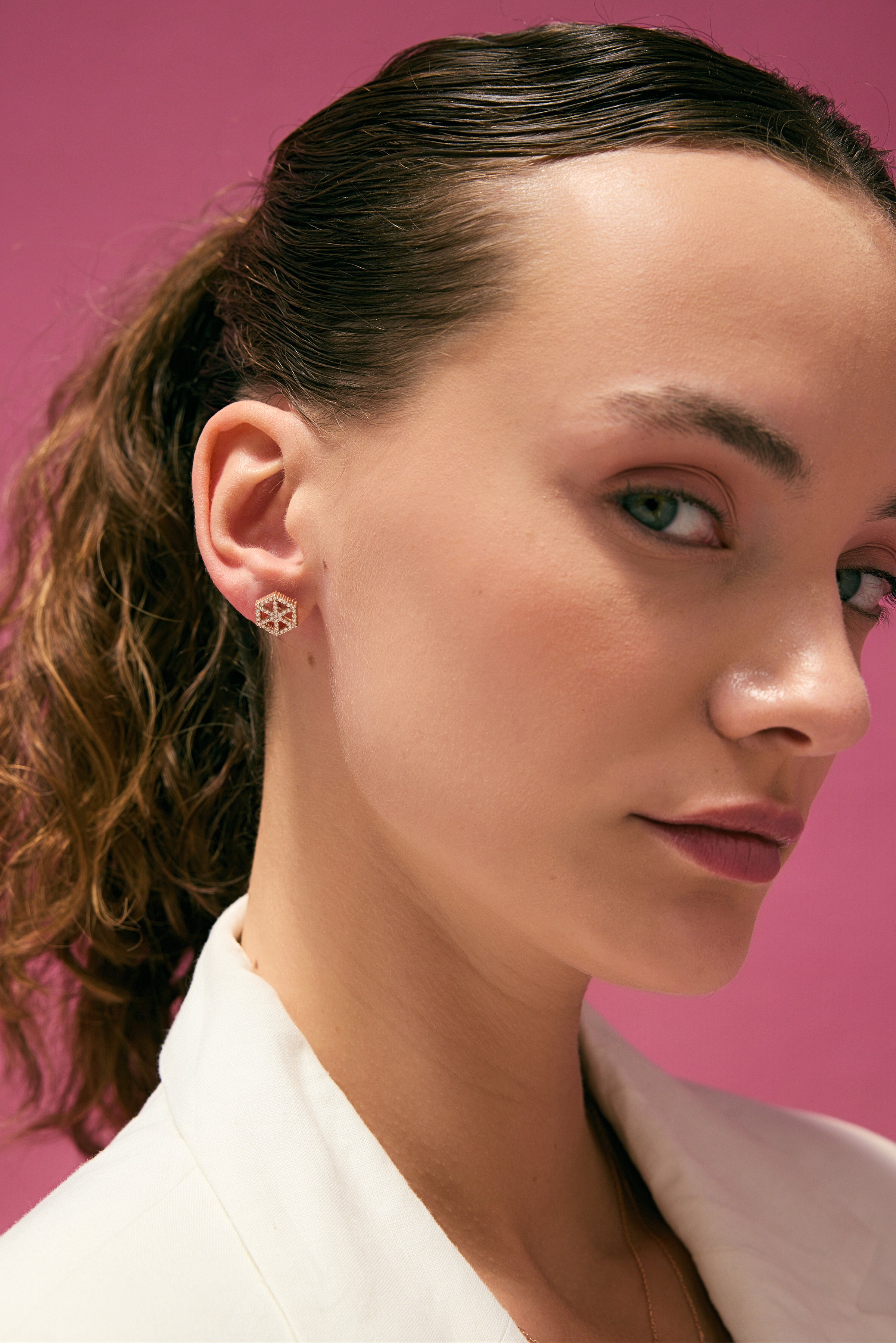 To Bee Diamond Comb Earrings