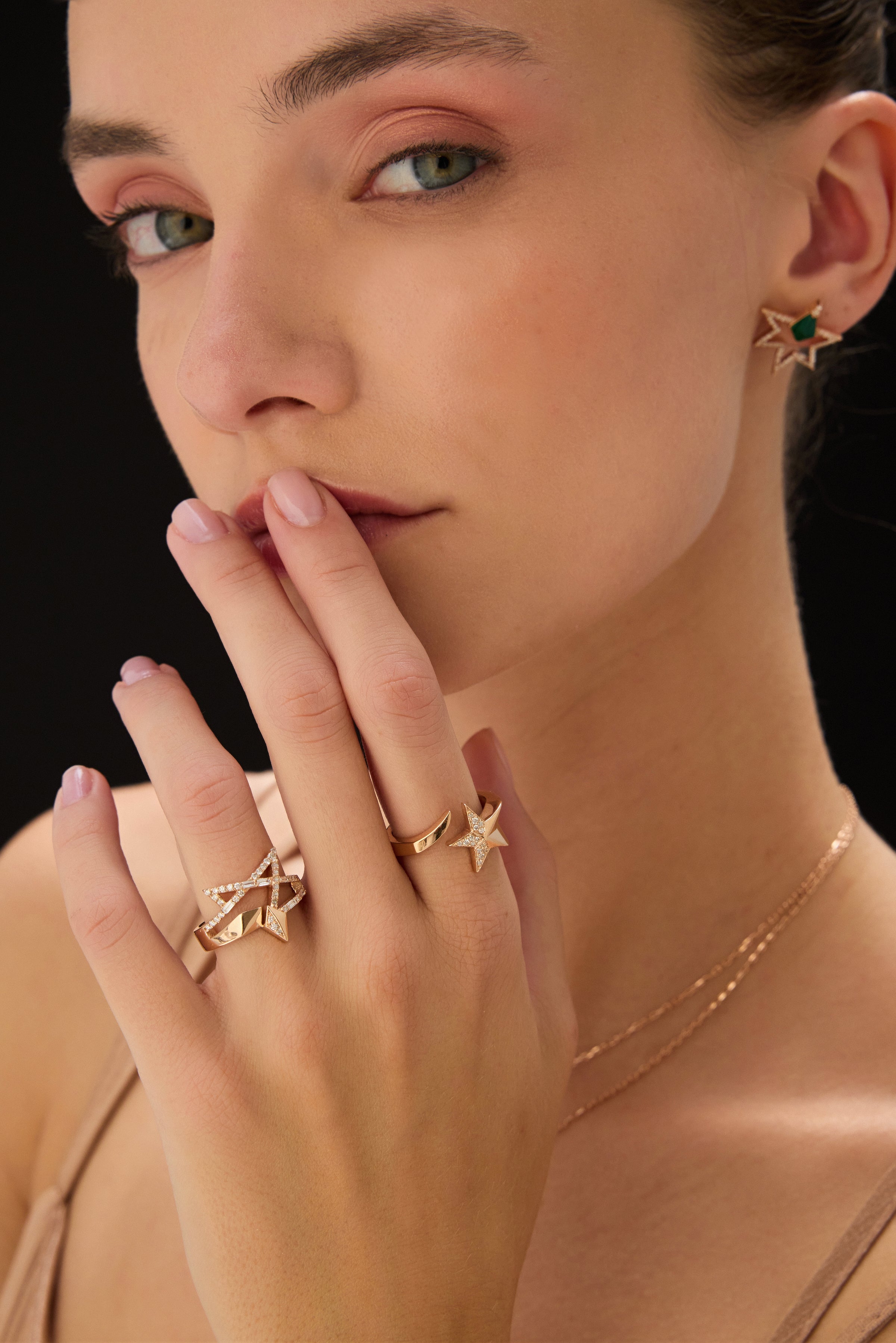 Stern Diamond Comet Ring