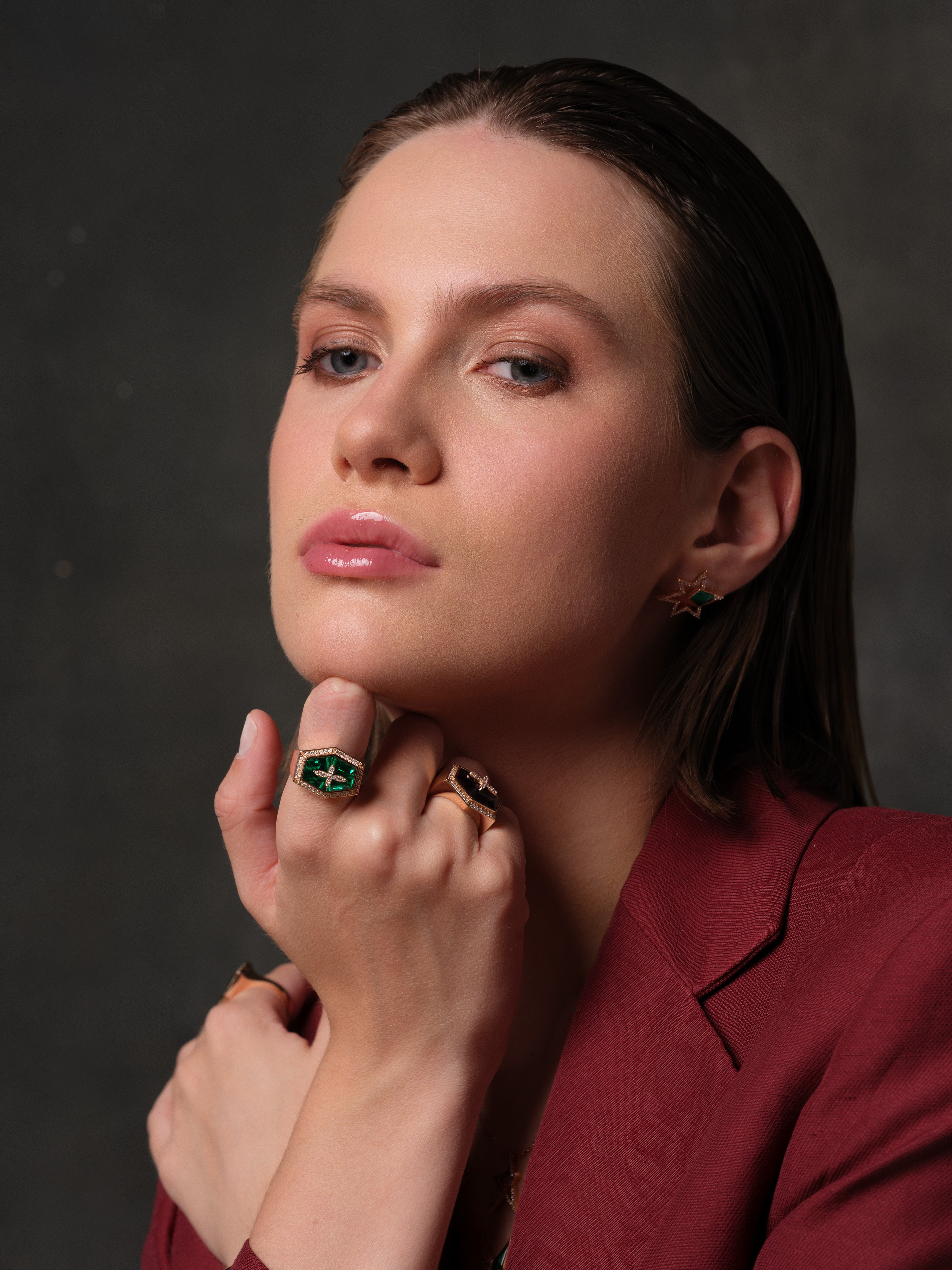 FIORE DIAMOND WITH EMERALD RING