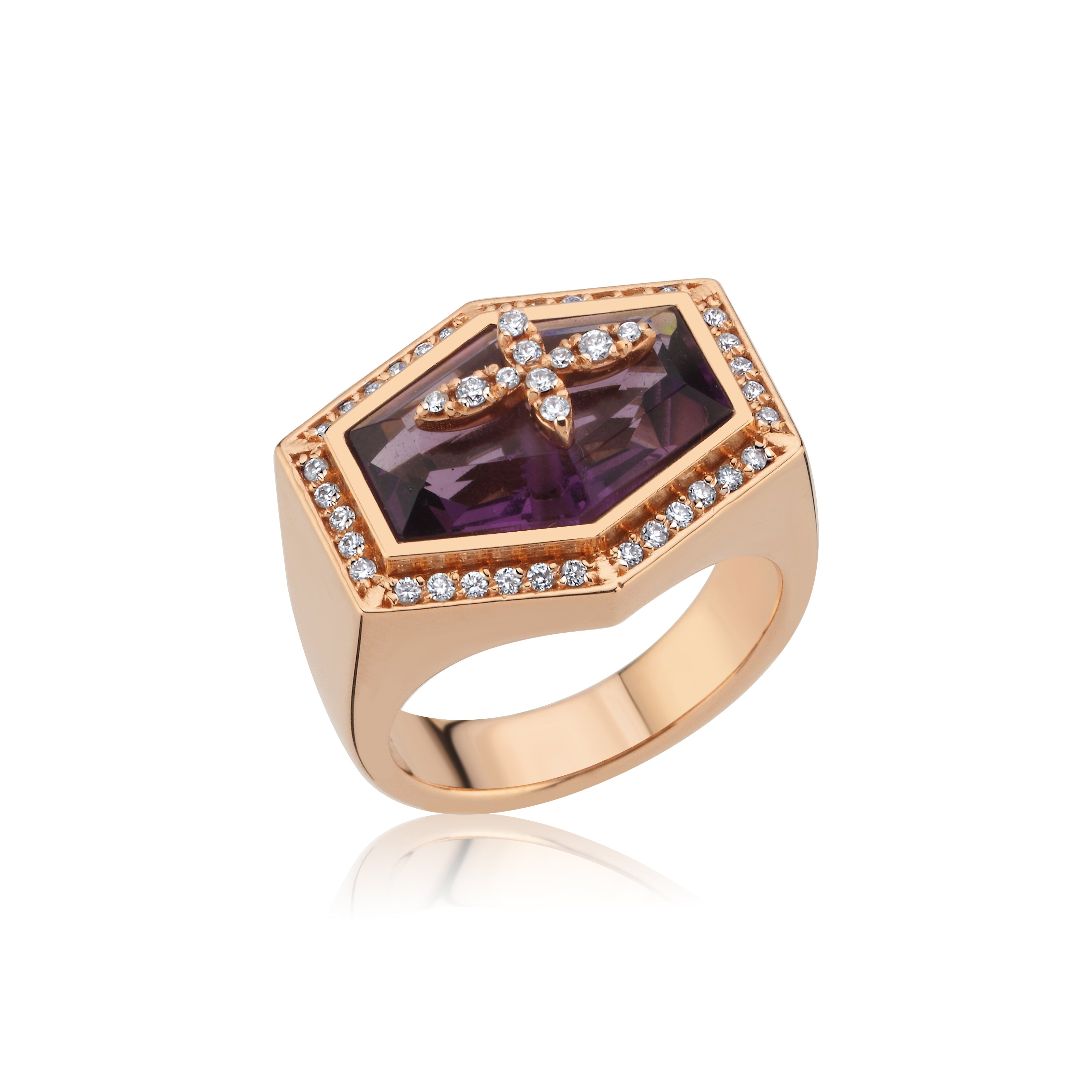 FIORE DIAMOND WITH AMETHYST RING