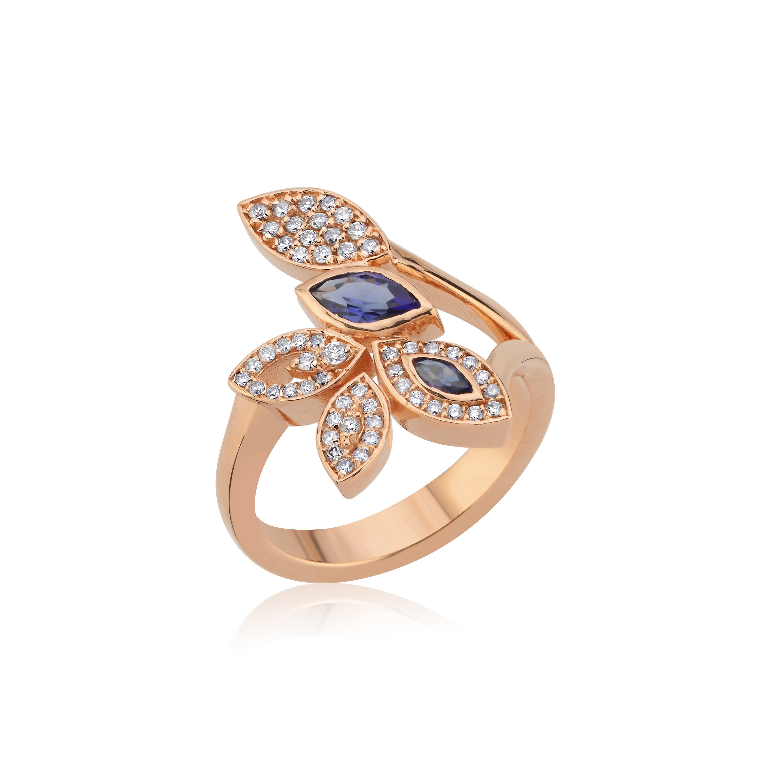 FIORE DIAMOND WITH SAPPHIRE RING