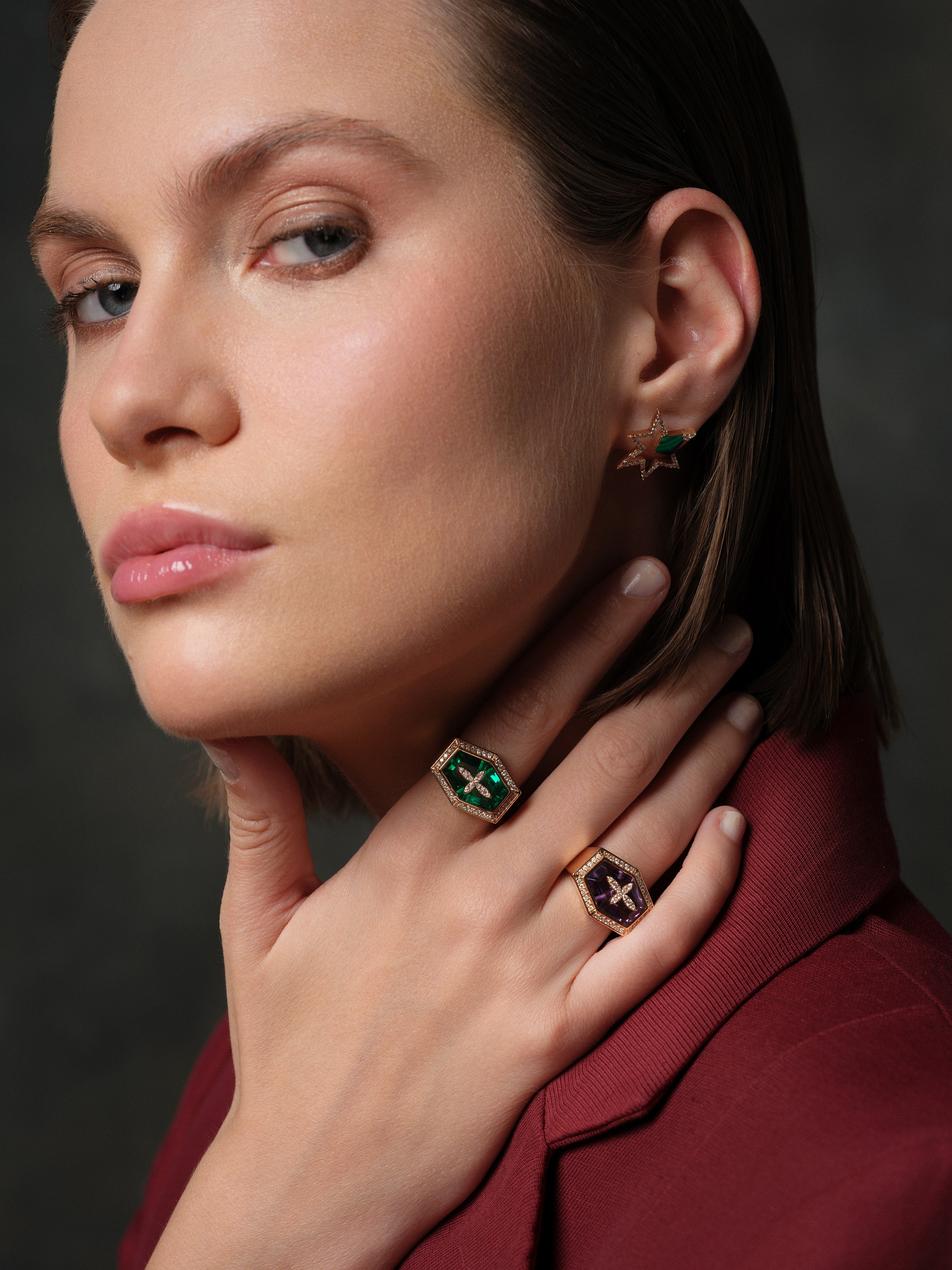 FIORE DIAMOND WITH AMETHYST RING