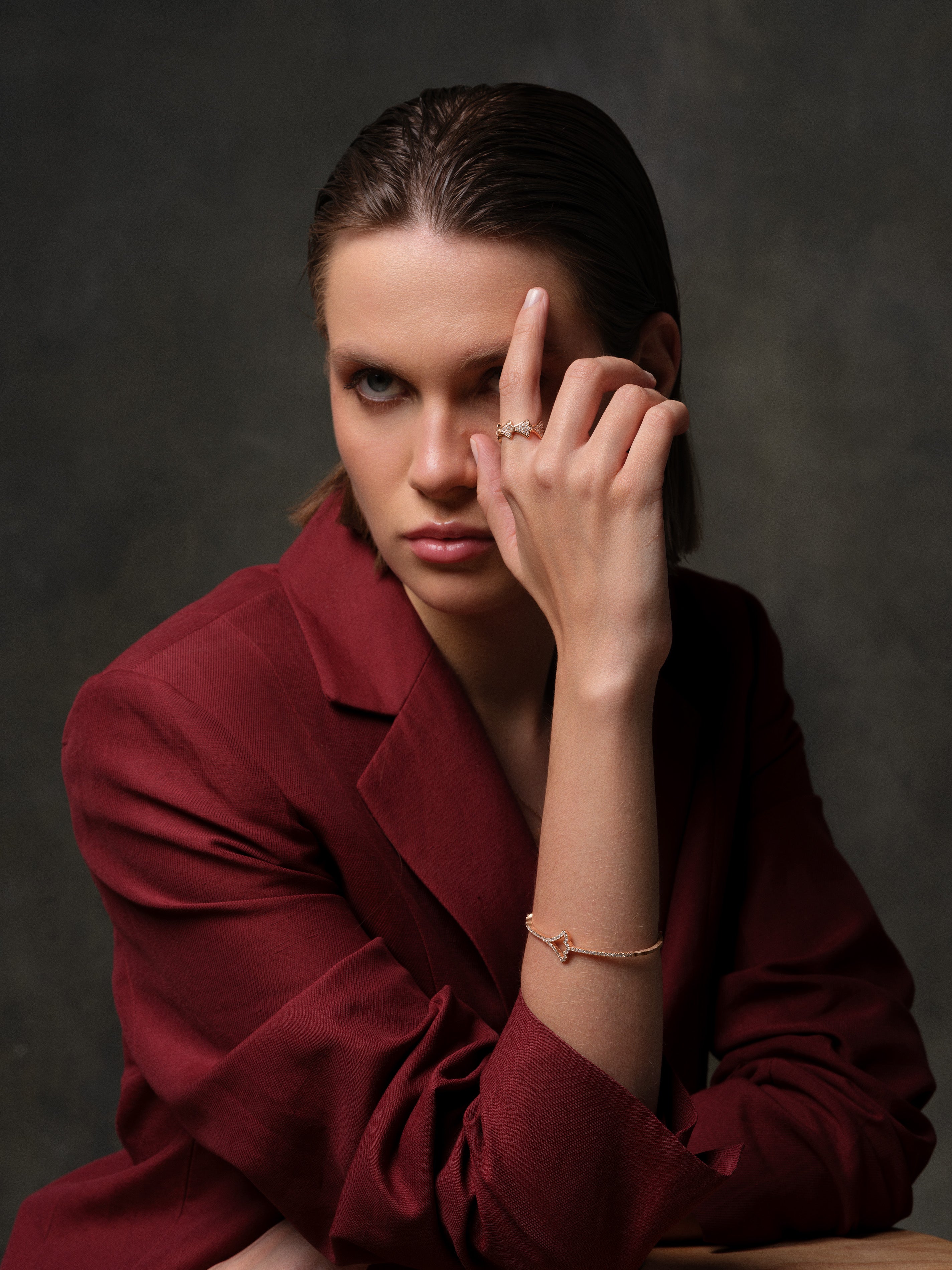 RUMI DIAMOND BAND RING